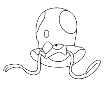 Tentacool Онлайн -забарвлення